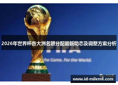 2026年世界杯各大洲名额分配最新动态及调整方案分析